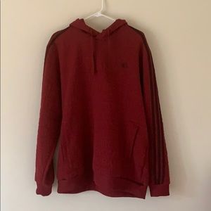 Men’s xl adidas, dark red hoodie